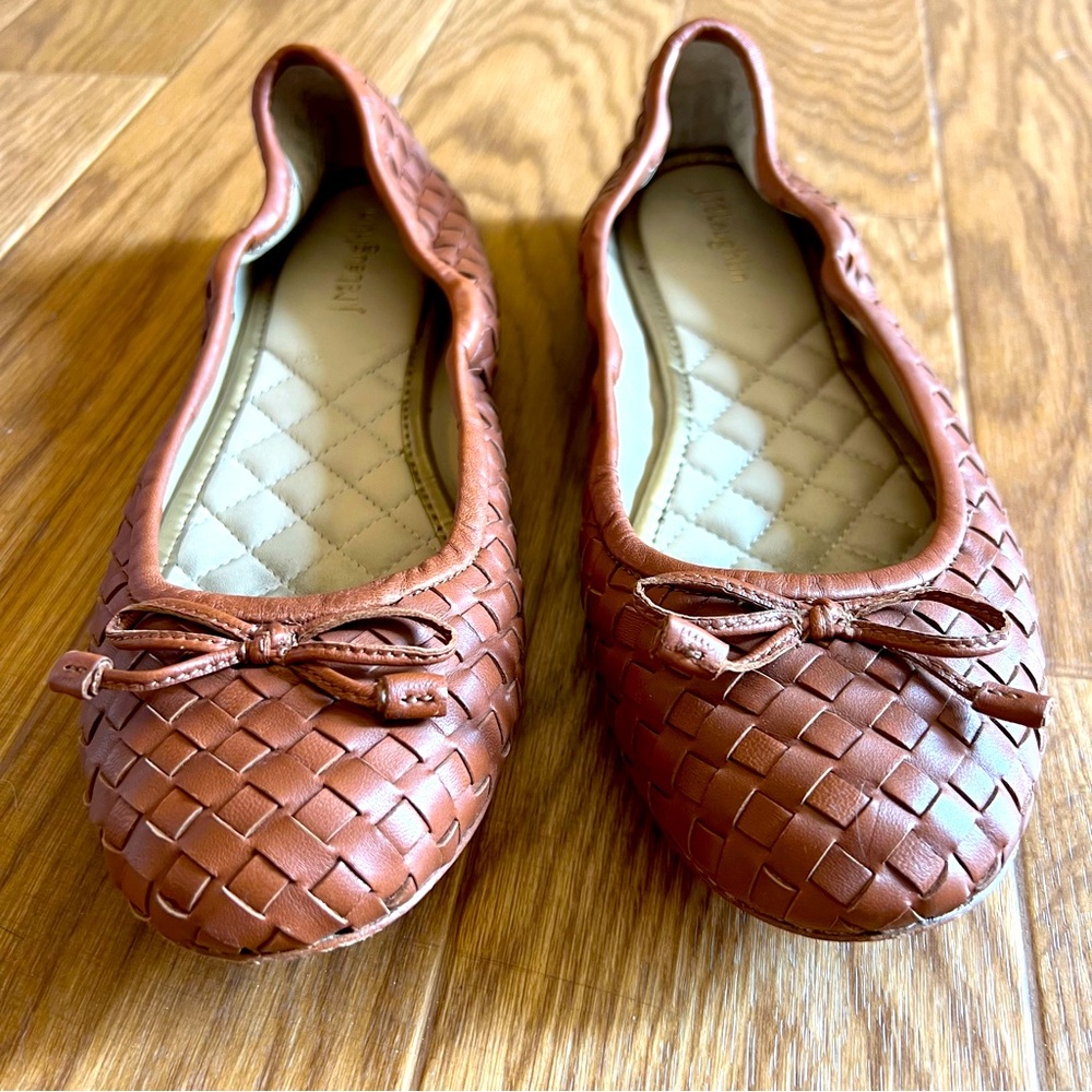 J McLaughlin Brown Woven ballet flats size 8.5